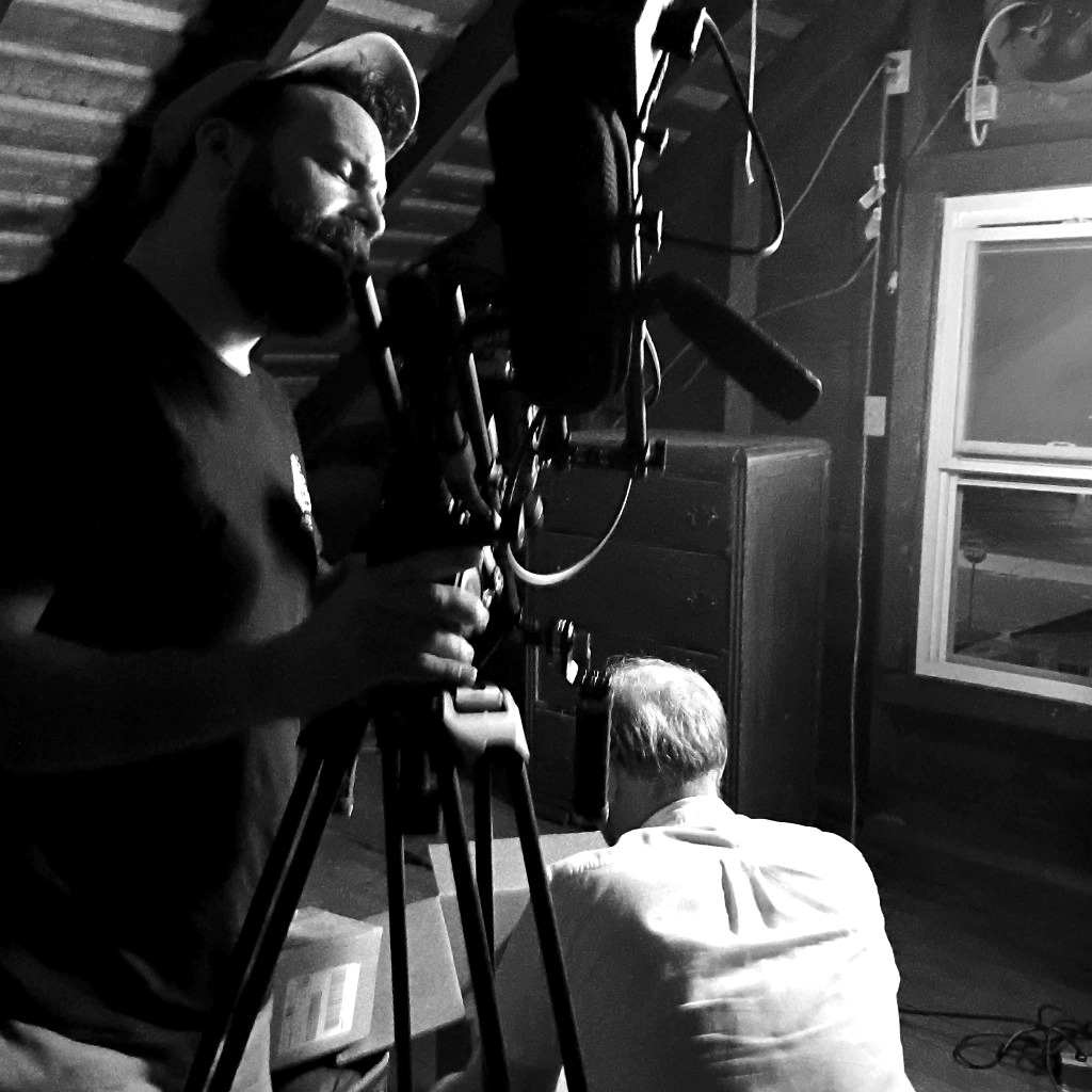 Behind the scenes: Operating camera rig for interior shot