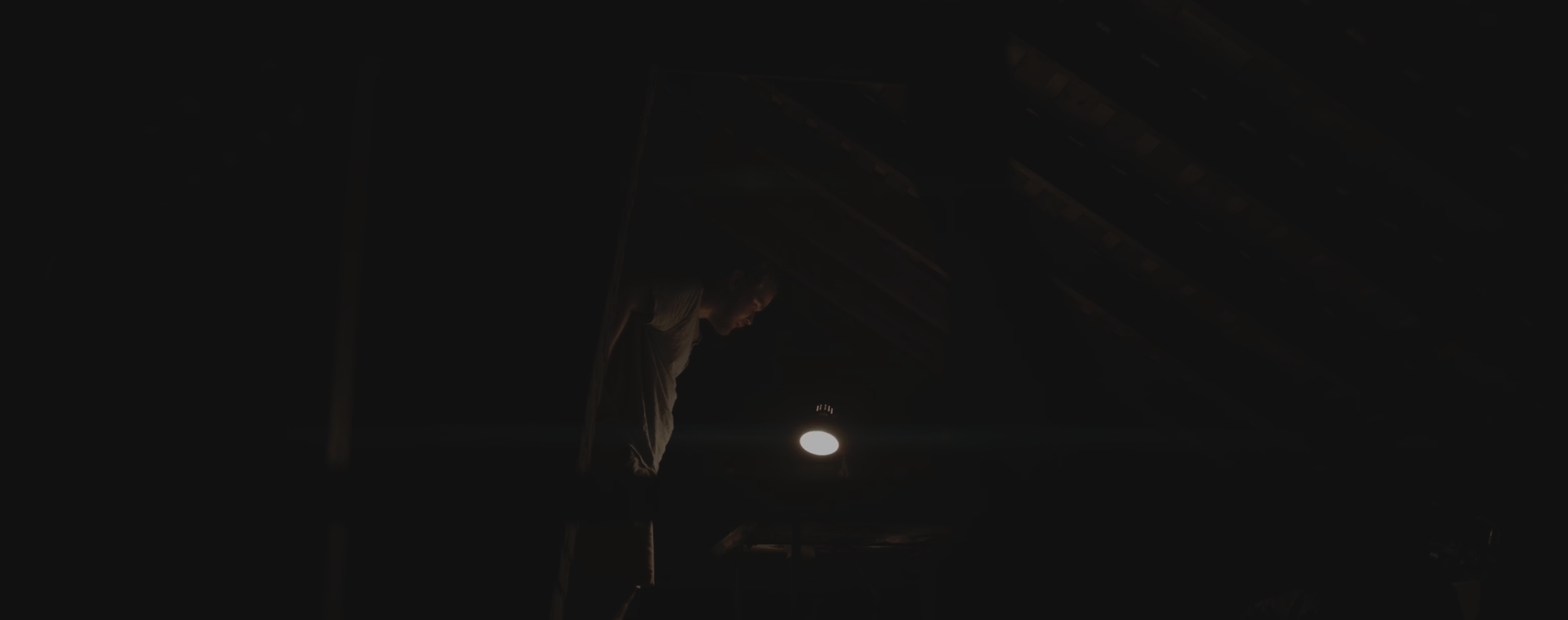Figure in a dark interior